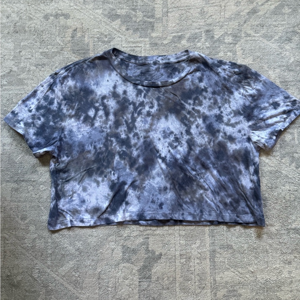 Custom Tie-Dyed Boxy Crop Top T-Shirt